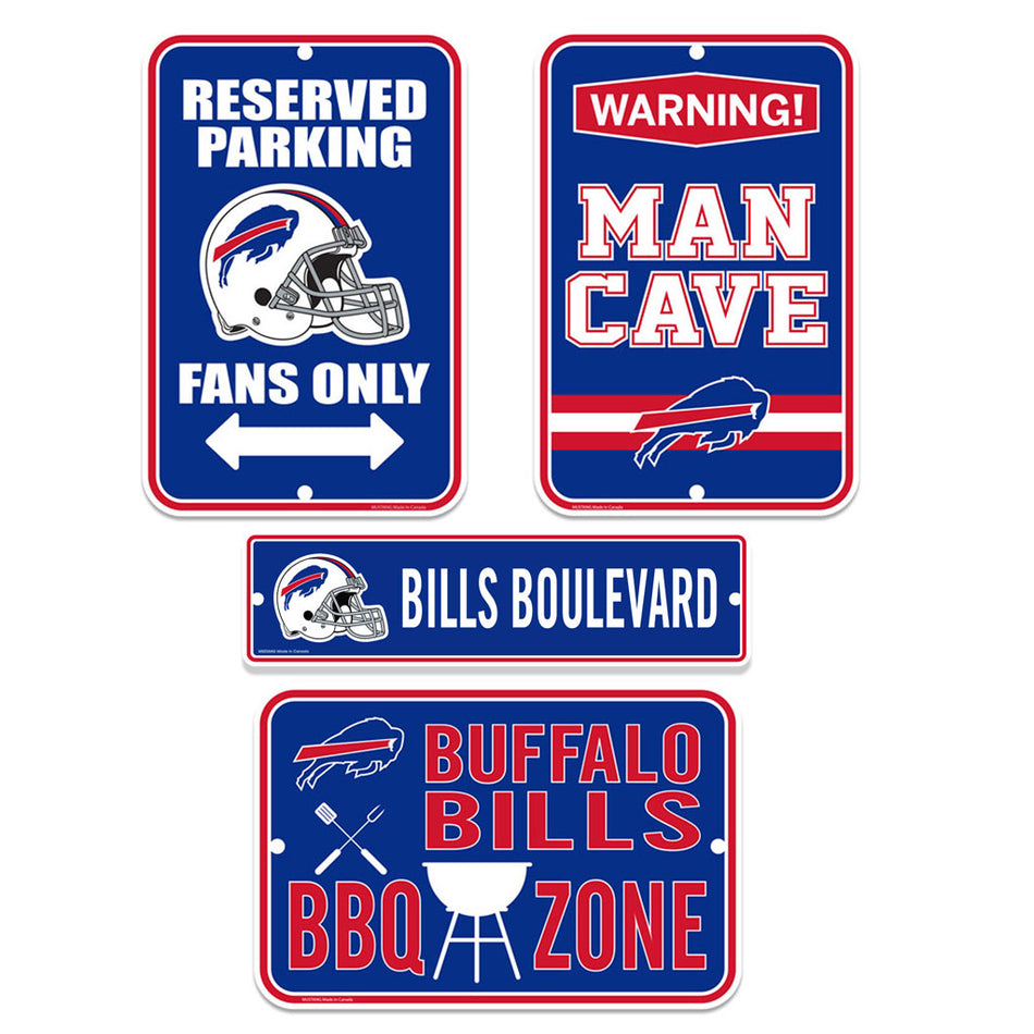 Buffalo Bills Signs - 4 Pack Fan Set
