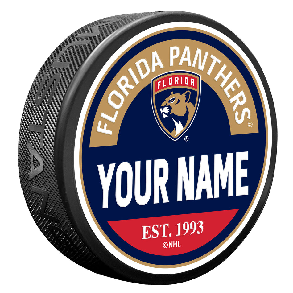 Florida Panthers Personalized Puck