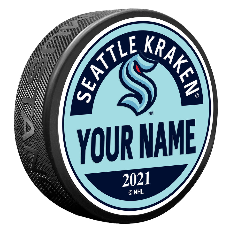 Seattle Kraken Personalized Puck