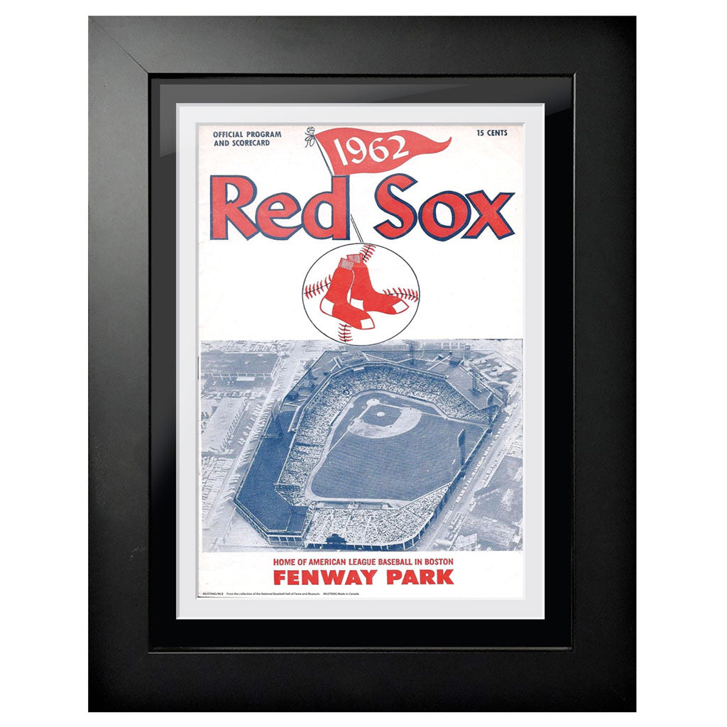 Boston Red Sox 1969 Score Card 12x16 Framed Program Cover