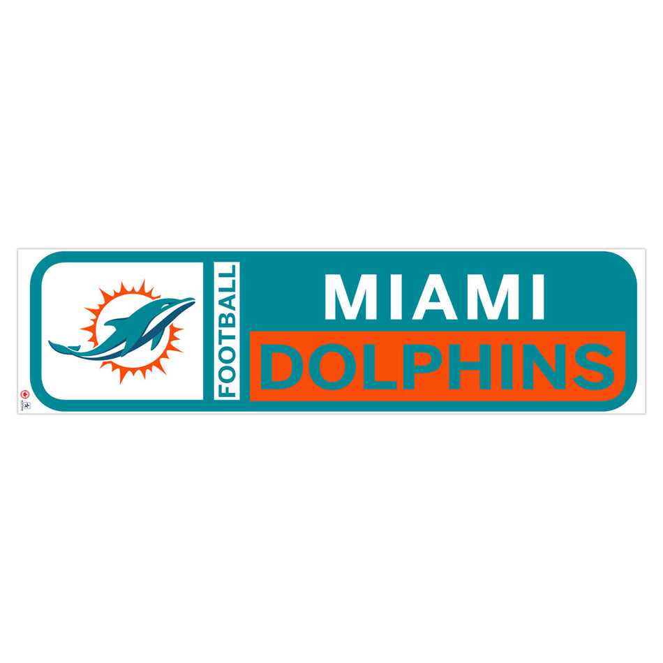 Miami Dolphins 90x23 Team Repositional Wall Decal Design 56