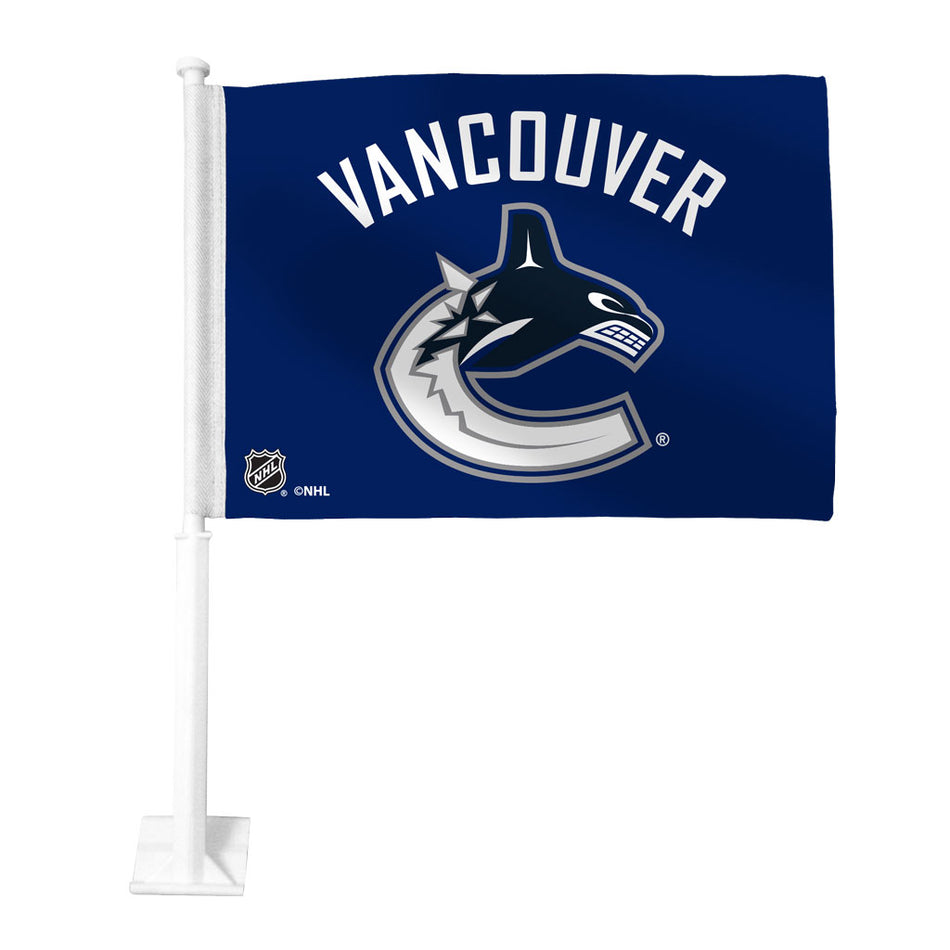 Vancouver Canucks 11.5" x 15" Double Sided Car Flag