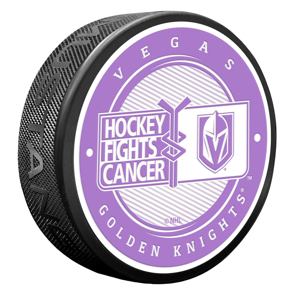 Vegas Golden Knights Puck - Hockey Fights Cancer