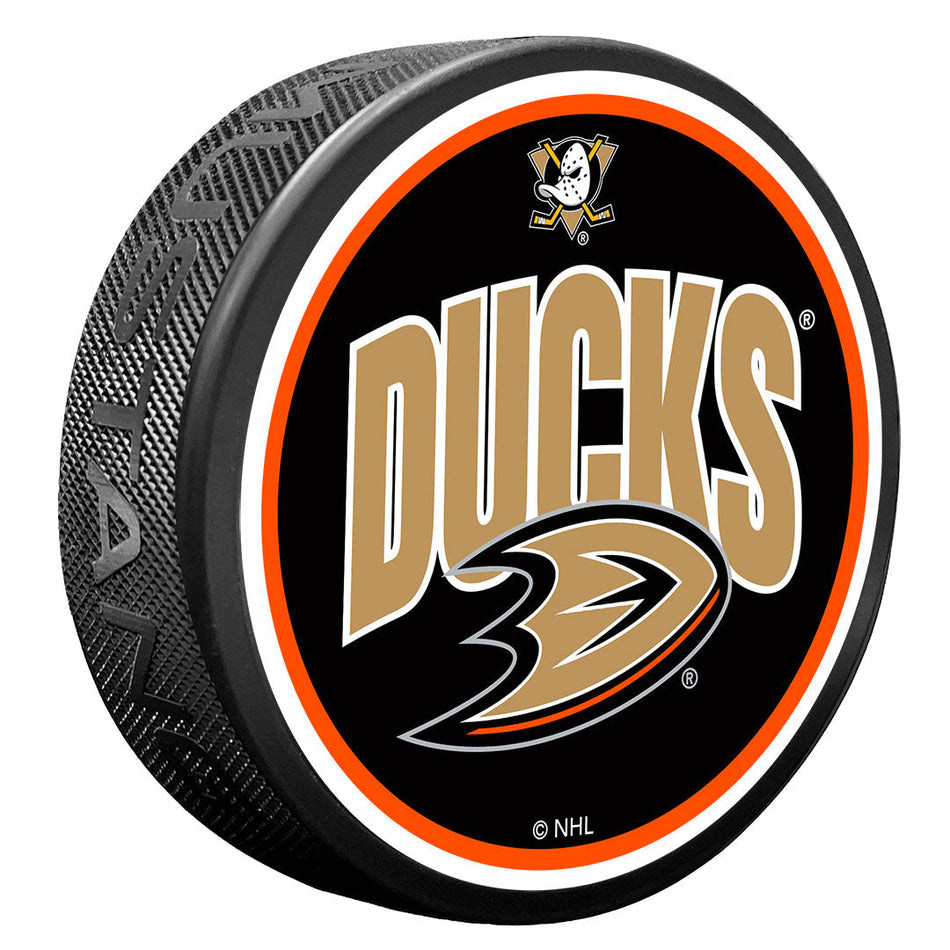 Anaheim Ducks Puck | Wordmark