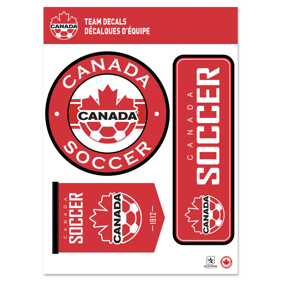 Canada Soccer Decal Set 8" x 11"