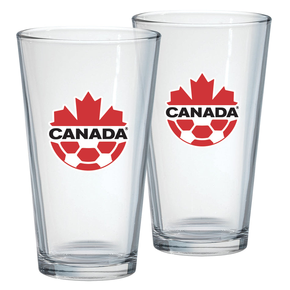 Canada Soccer Glass Set (2-Pack)