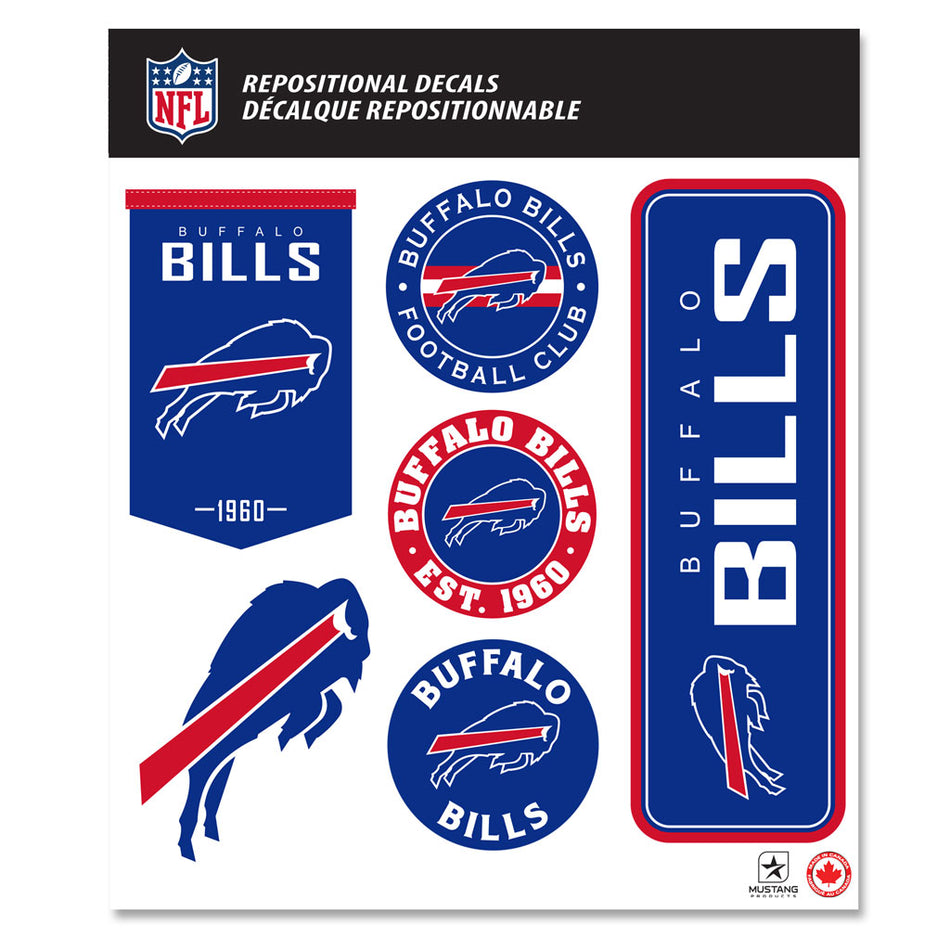 Buffalo Bills Decals - 12" x 14" Set