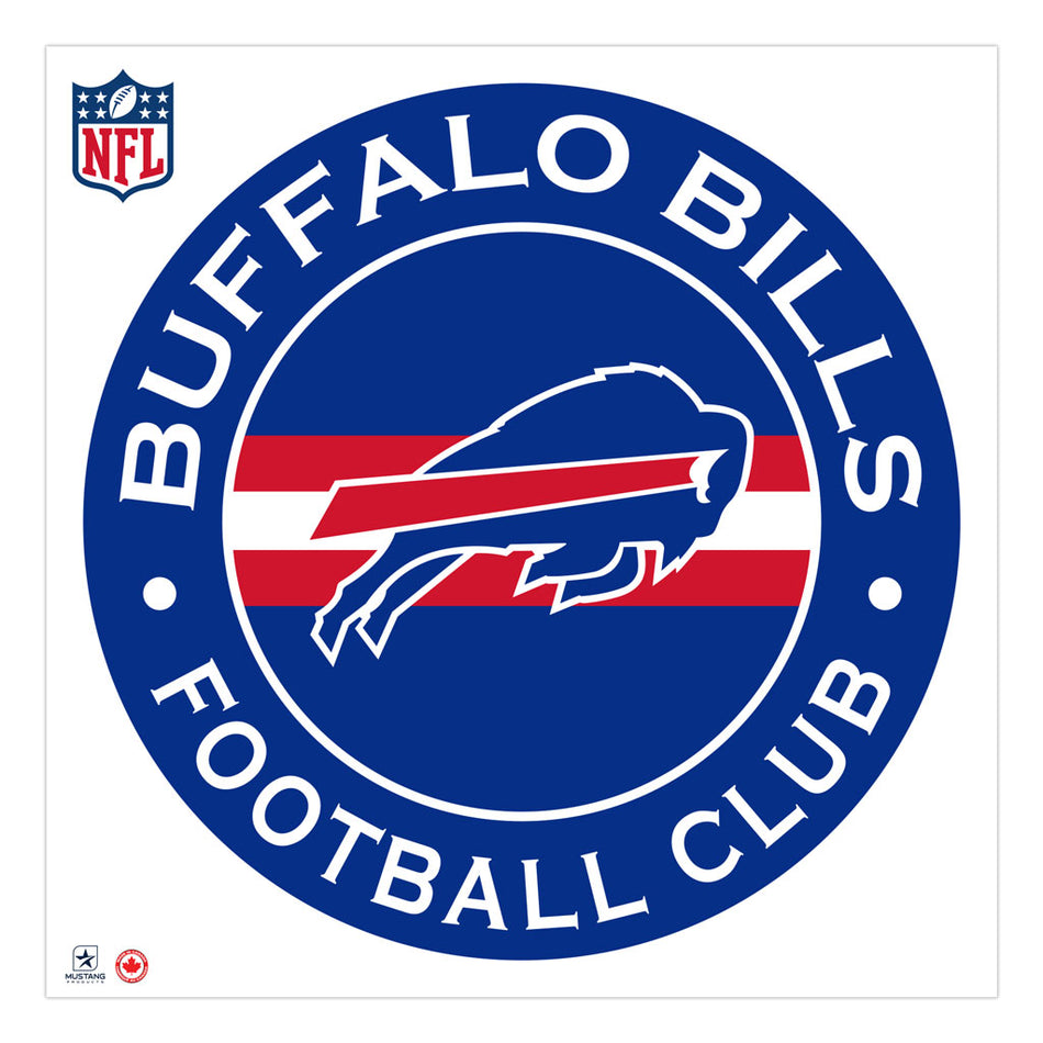 Buffalo Bills Decal | Stripe Design 36" x 36"