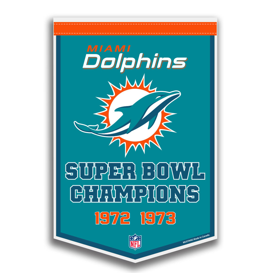 Miami Dolphins Banner | Dynasty 10" x 15"