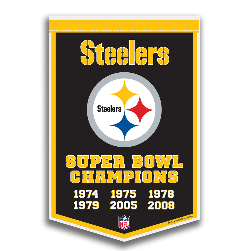 Pittsburgh Steelers Banner | Dynasty 10" x 15"