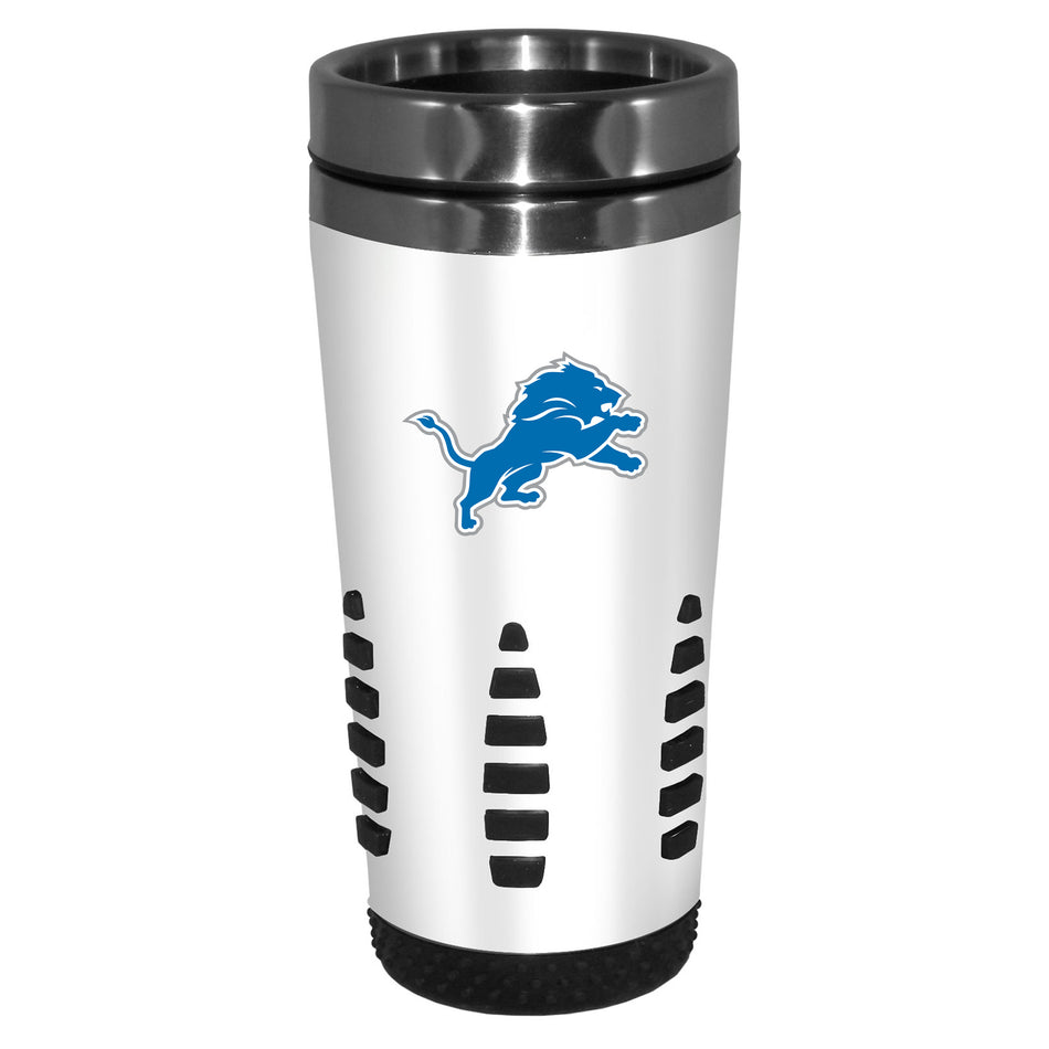 Detroit Lions Travel Mug | 16 oz. White Huntsville