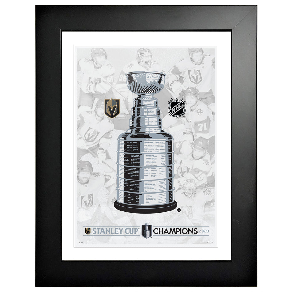 Vegas Golden Knights Stanley Cup Champions Frame - 12” x 16”