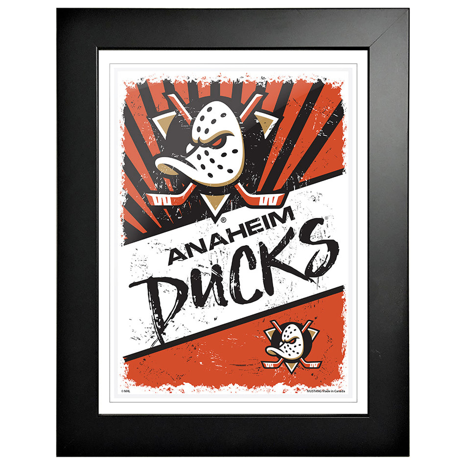 Anaheim Ducks 12 x 16 Classic Framed Artwork