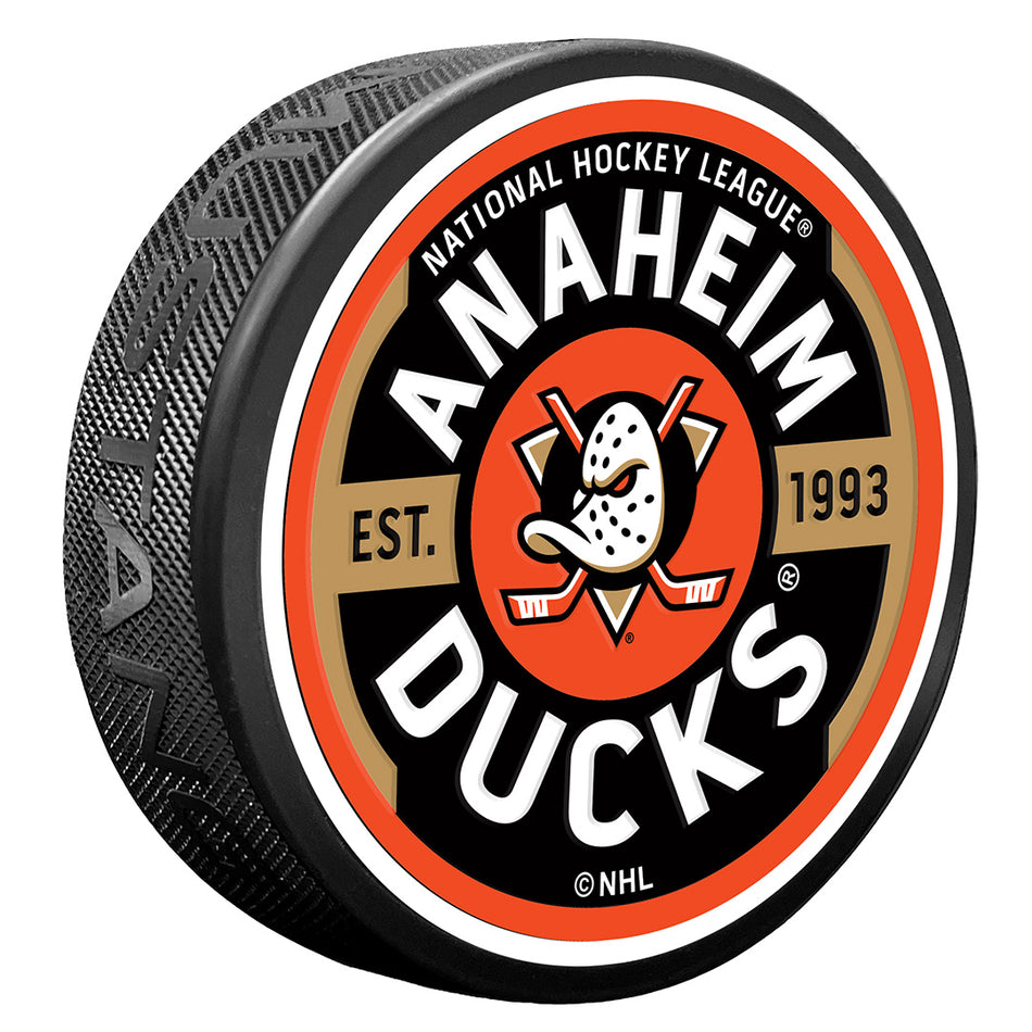 Anaheim Ducks Puck - Textured Gear