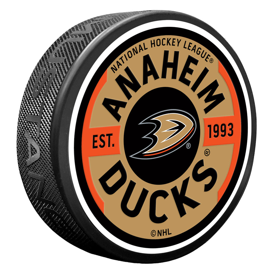 Anaheim Ducks Puck - Textured Gear