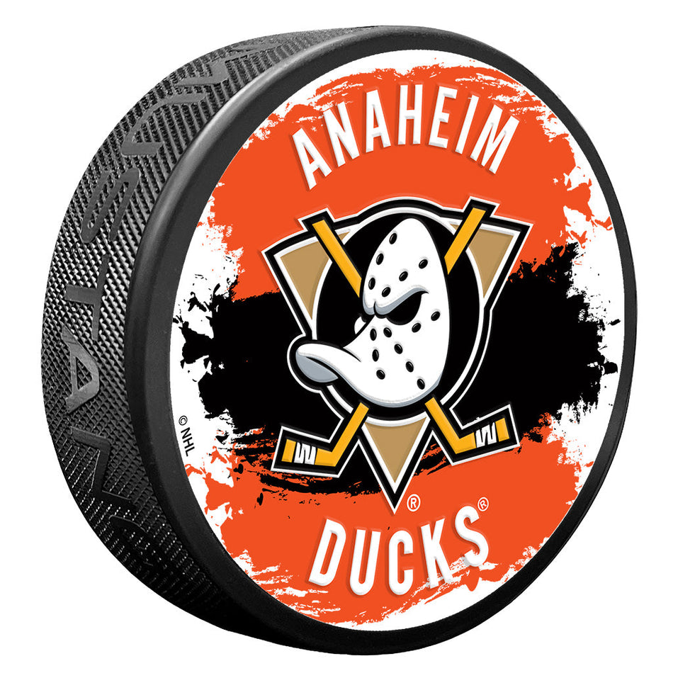 Anaheim Ducks Puck - Splash