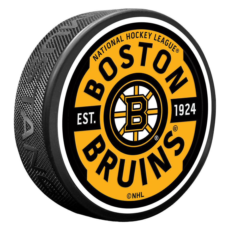 Boston Bruins Puck - Textured Gear