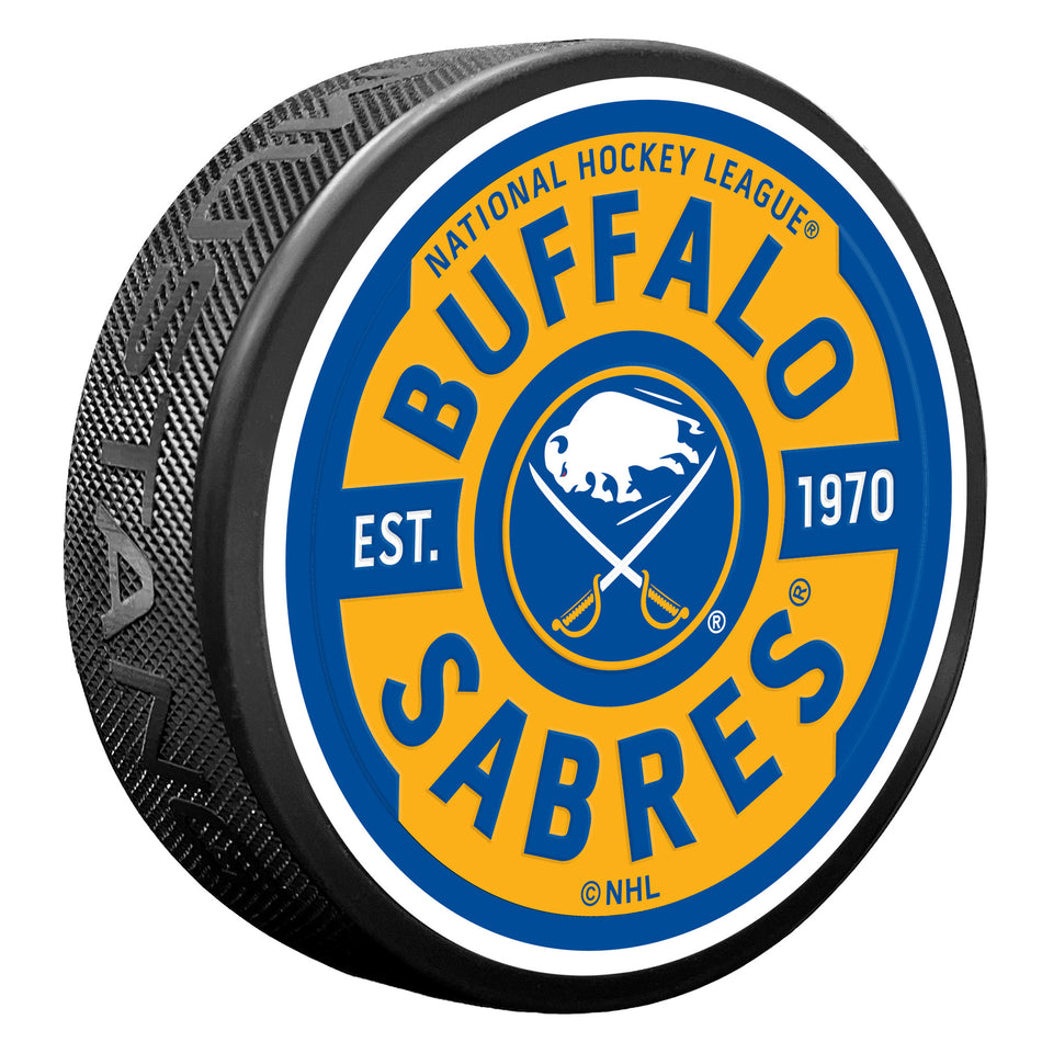 Buffalo Sabres Puck - Textured Gear