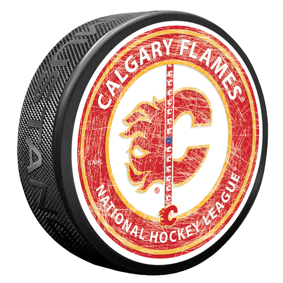 Calgary Flames Puck - Center Ice