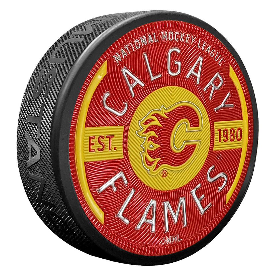 Calgary Flames Puck - Trimflexx Gear Design