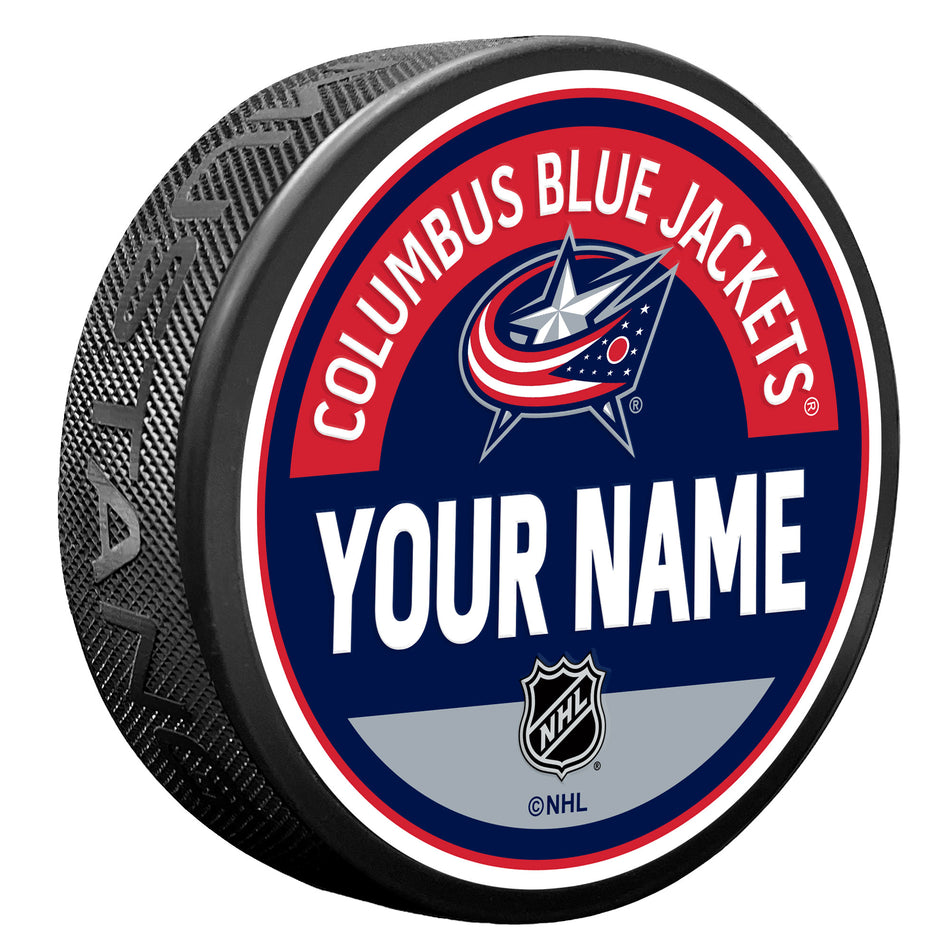 Columbus Blue Jackets Personalized Puck