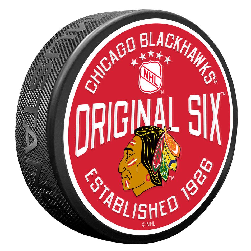 Chicago Blackhawks Puck - Original 6