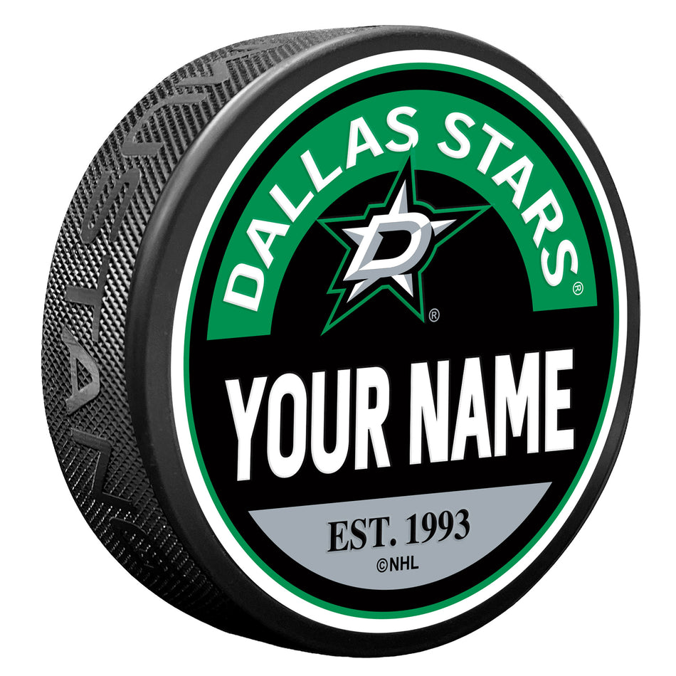 Dallas Stars Personalized Puck