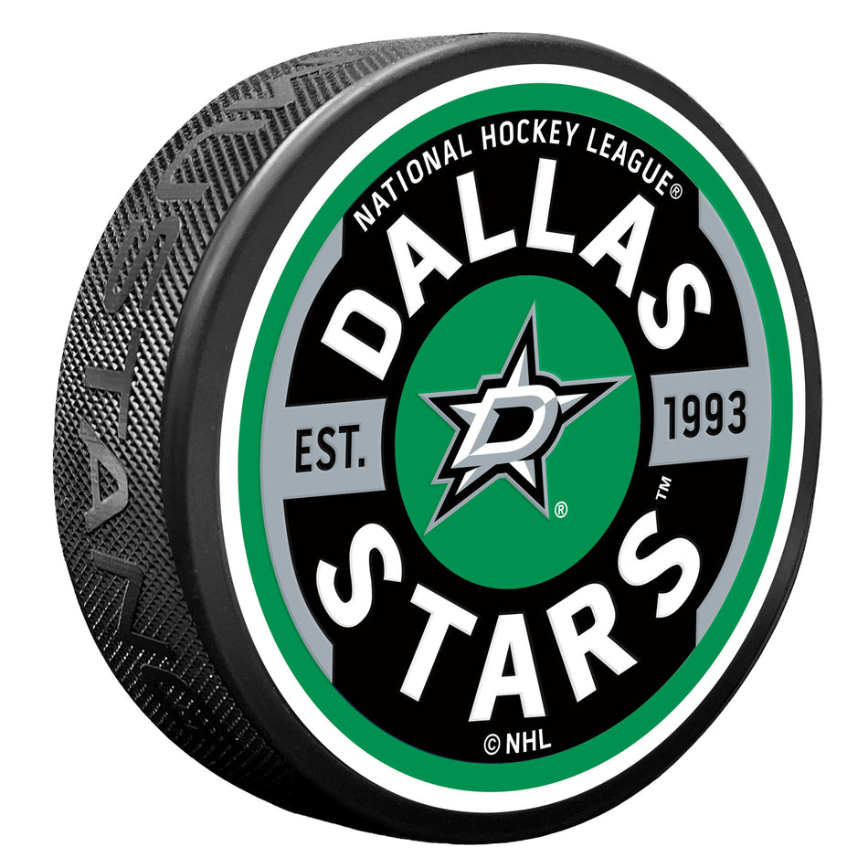 Dallas Stars Puck - Textured Gear
