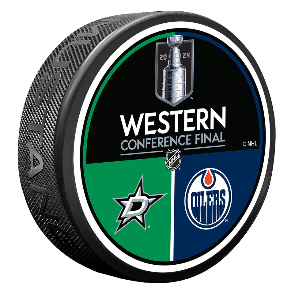 2024 NHL Stanley Cup Playoffs Puck | Dallas Stars / Edmonton Oilers Match Up