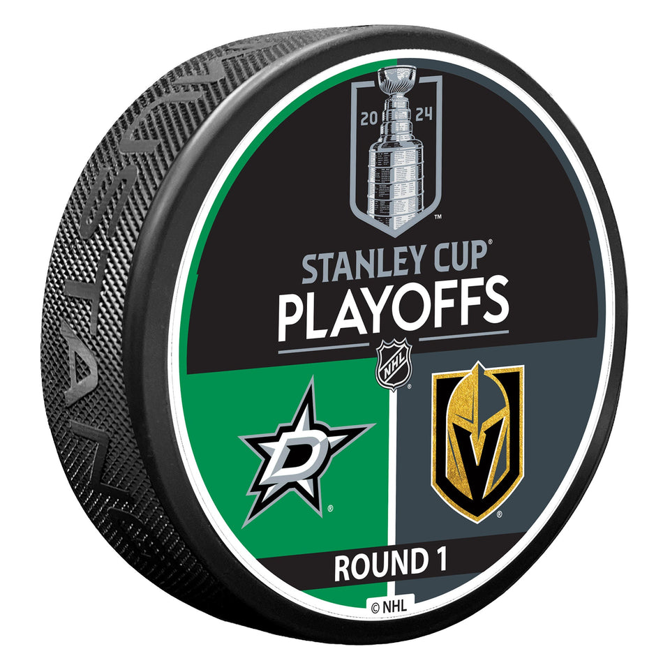 2024 NHL Stanley Cup Playoffs Puck | Dallas Stars / Vegas Golden Knights Match Up