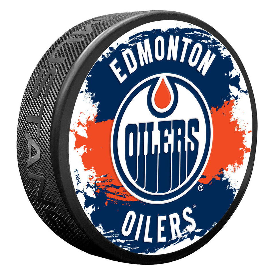 Edmonton Oilers Puck - Splash