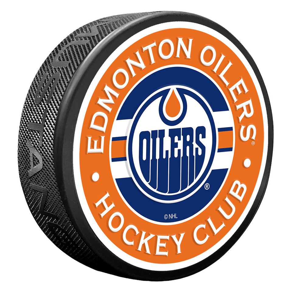 Edmonton Oilers Puck | Stripe