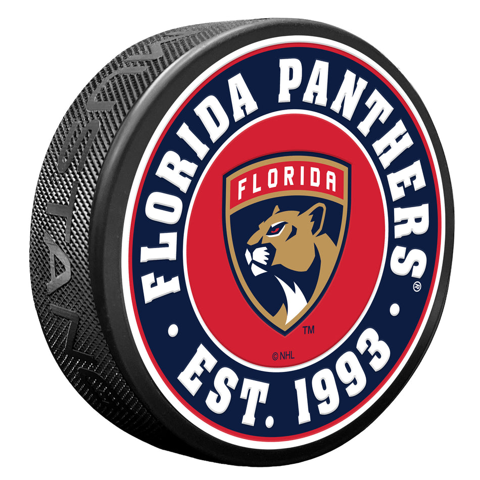 Florida Panthers Puck - Textured Established