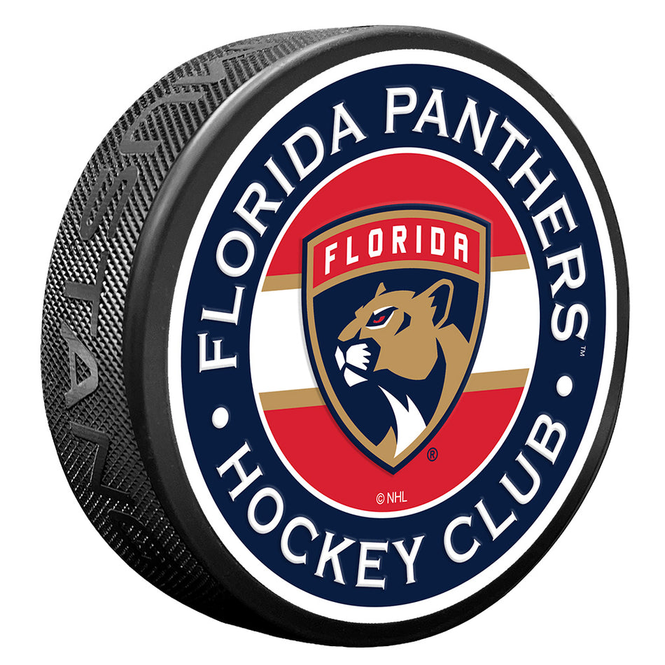 Florida Panthers Puck - Textured Stripe