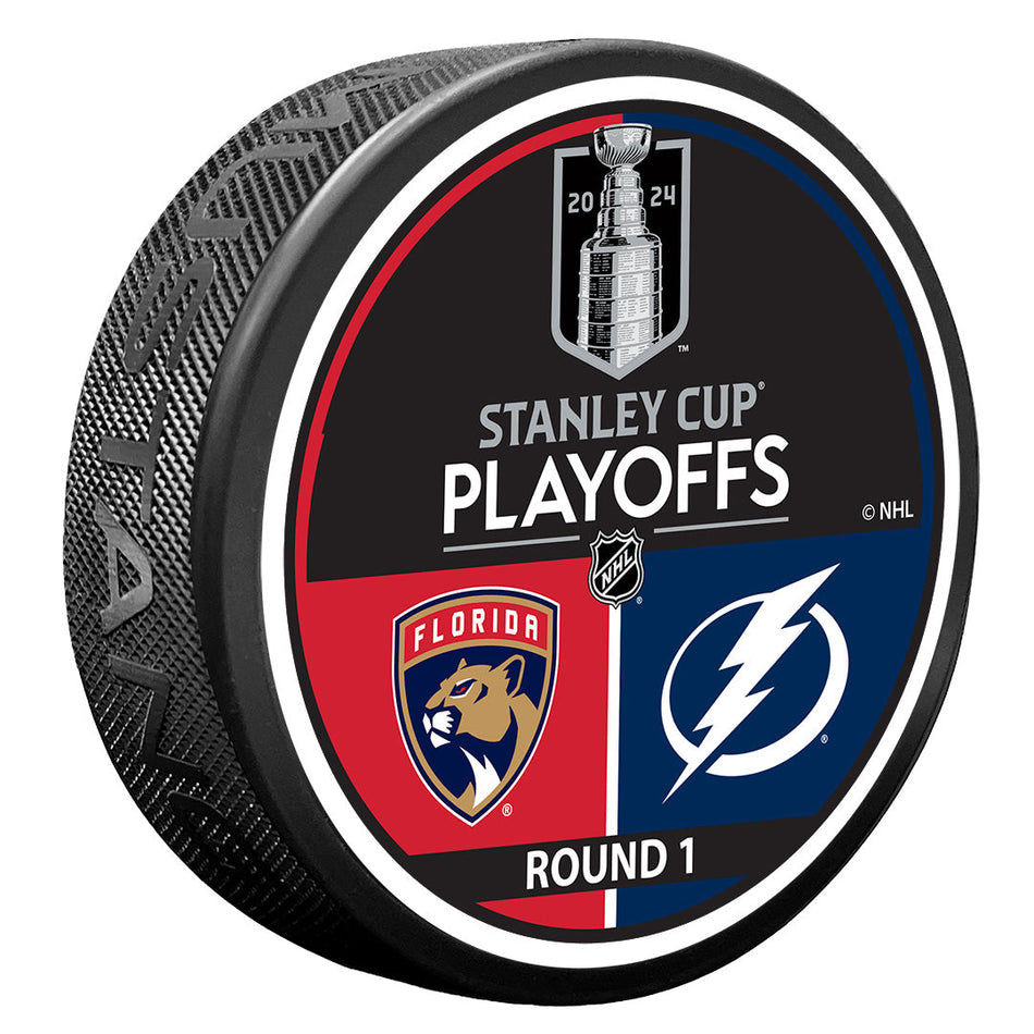 2024 NHL Stanley Cup Playoffs Puck | Florida Panthers / Tampa Bay Lightning Match Up