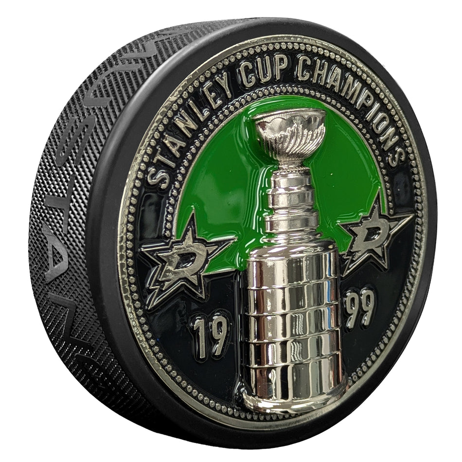 Dallas Stars Puck | Ultra 3D Stanley Cup Medallion