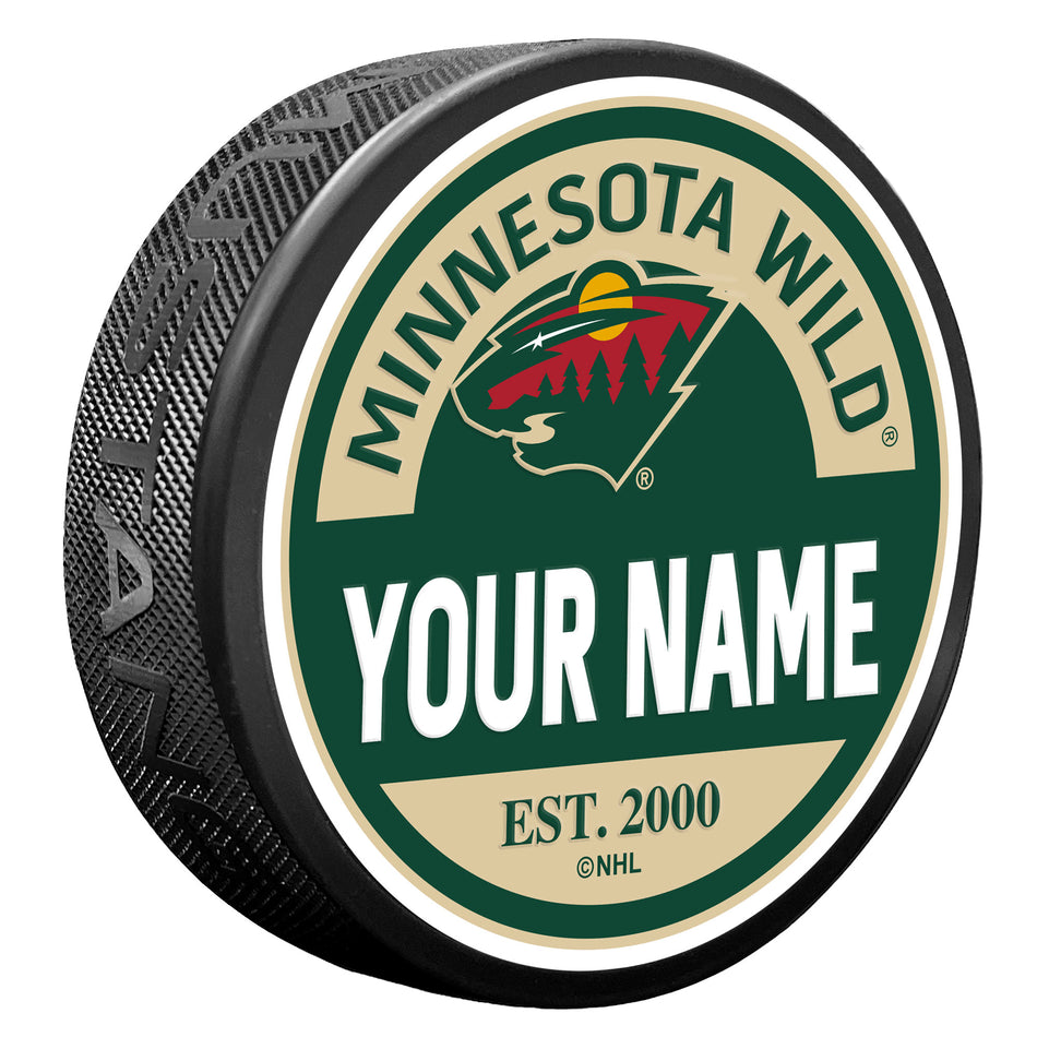 Minnesota Wild Personalized Puck