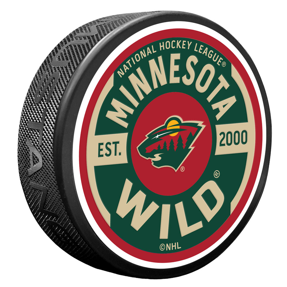 Minnesota Wild Puck - Textured Gear