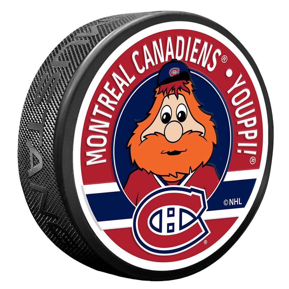 Montreal Canadiens Puck - Textured Youppi Mascot