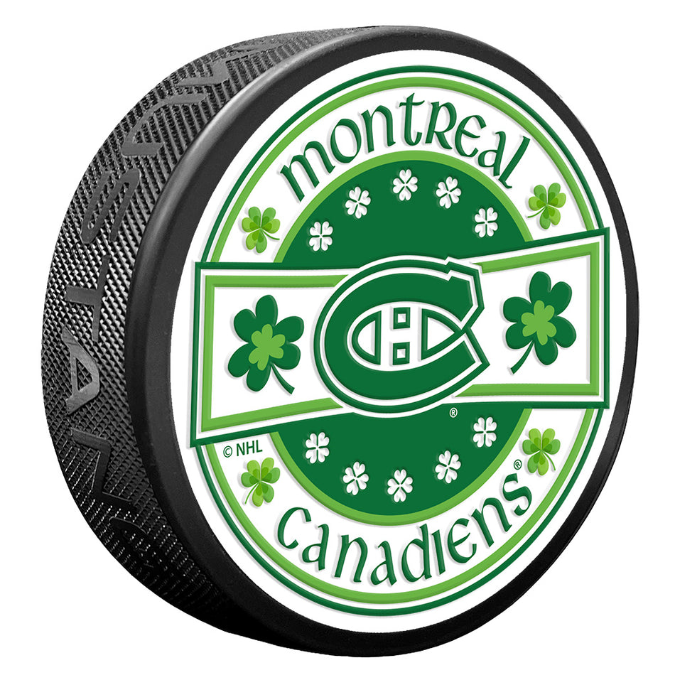 Montreal Canadians Lucky St. Patricks Day Puck