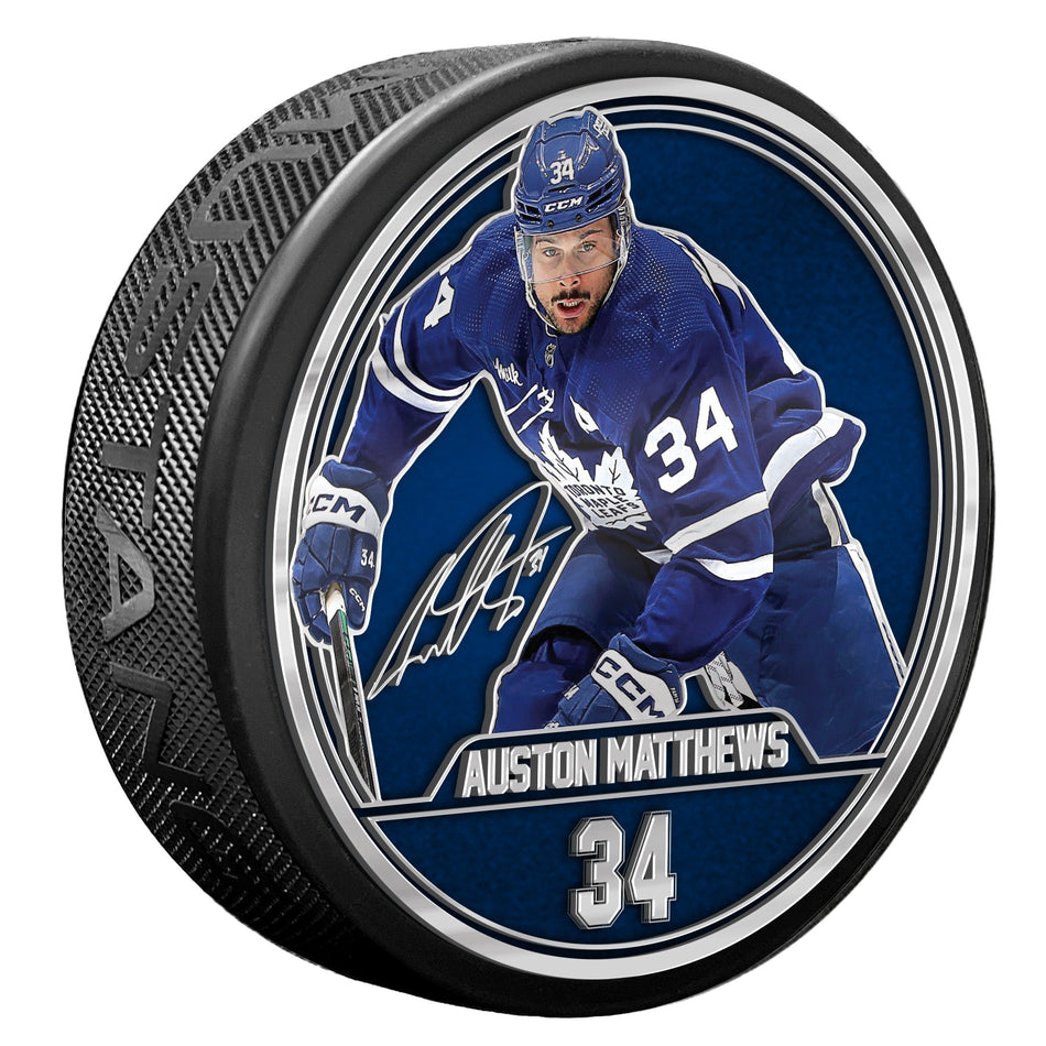 Auston Matthews Medallion Puck