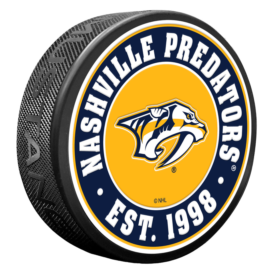 Nashville Predators Puck - Textured Established