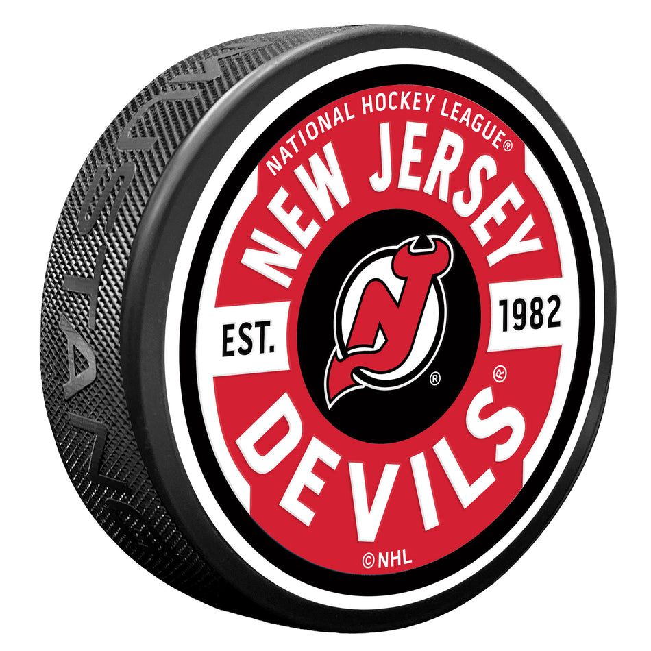 New Jersey Devils Puck - Textured Gear