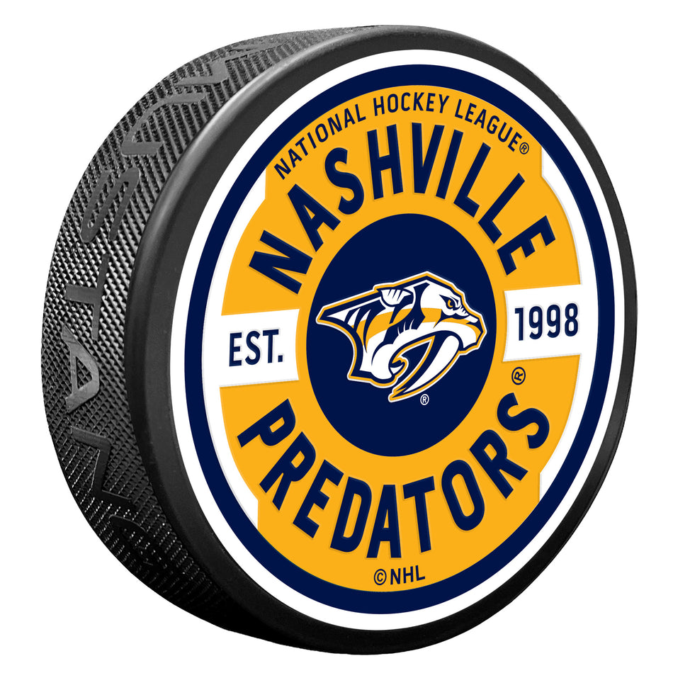 Nashville Predators Puck - Textured Gear