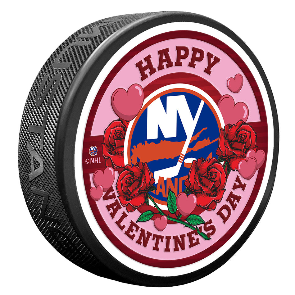 Valentine's Day New York Islanders Puck