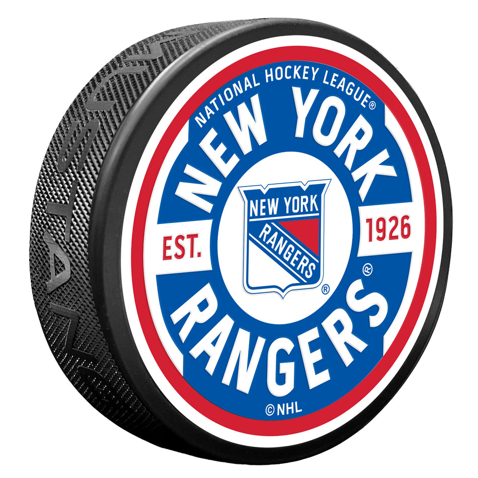 New York Rangers Puck - Textured Gear