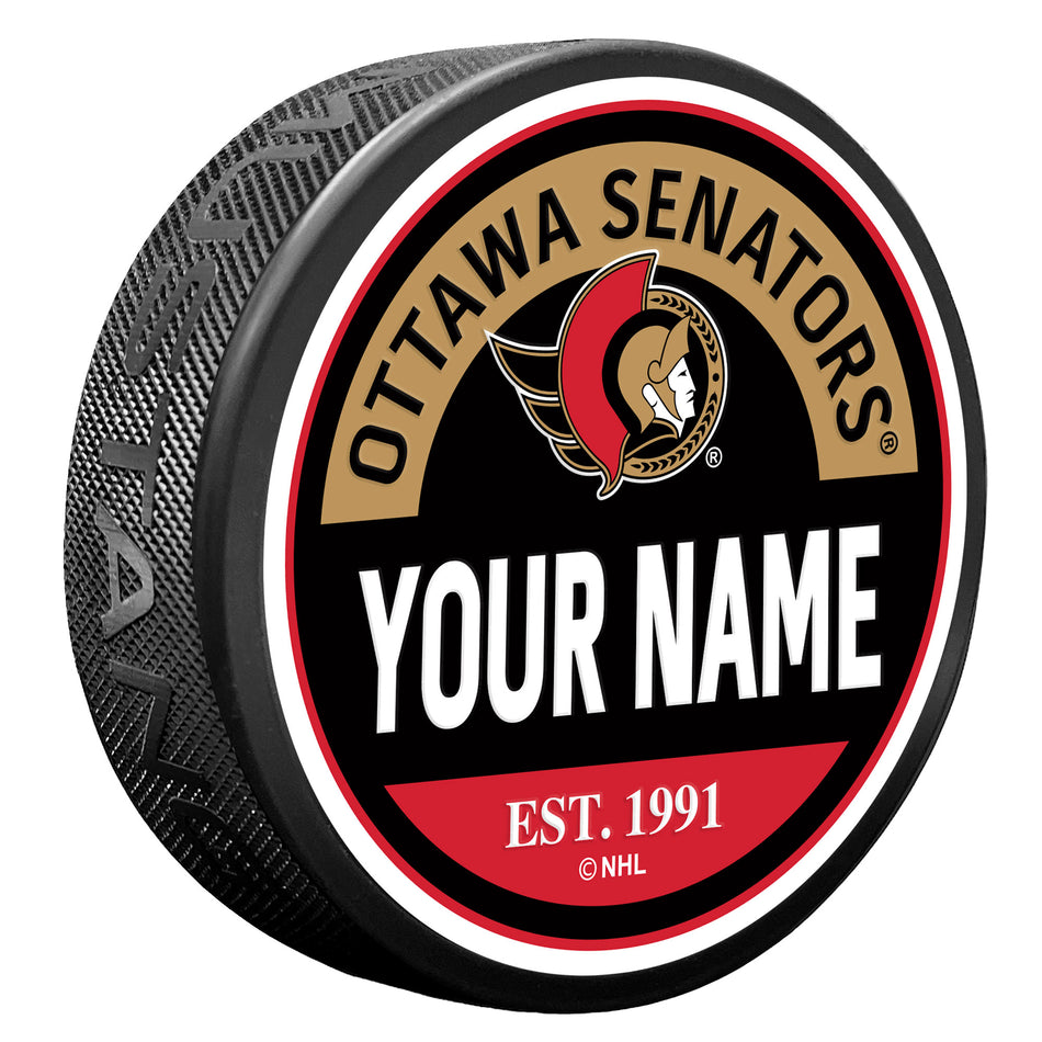 Ottawa Senators Personalized Puck
