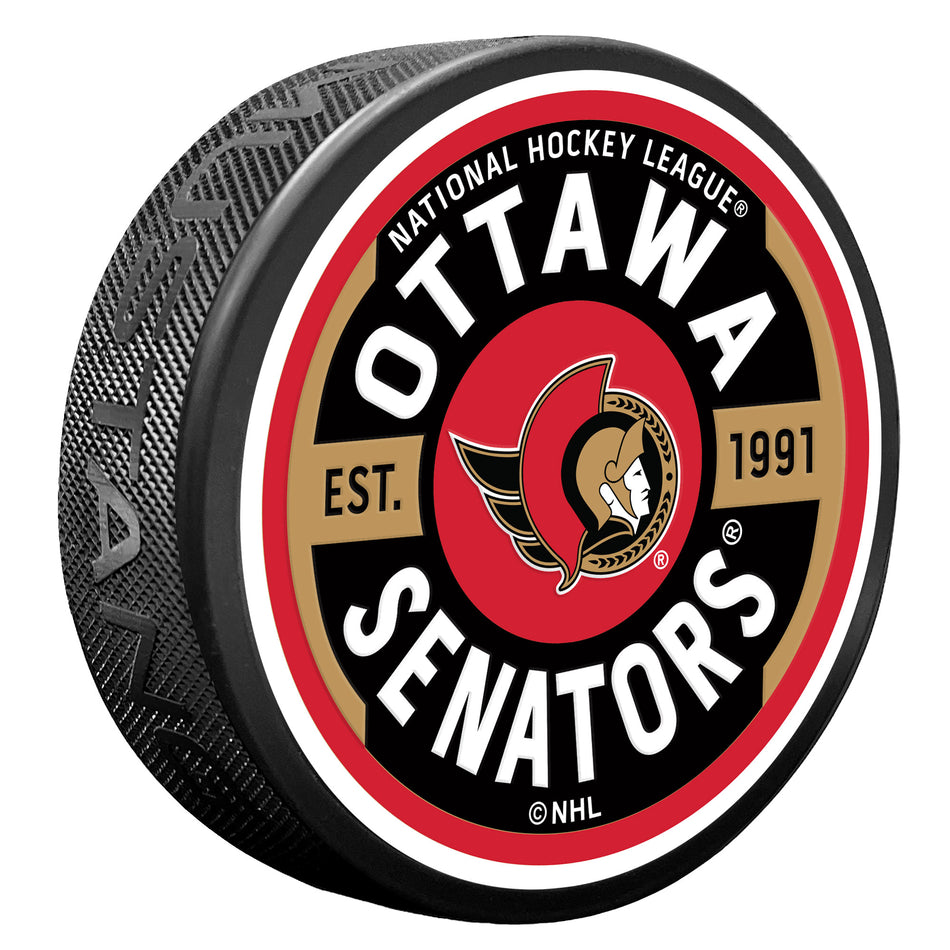 Ottawa Senators Puck - Textured Gear
