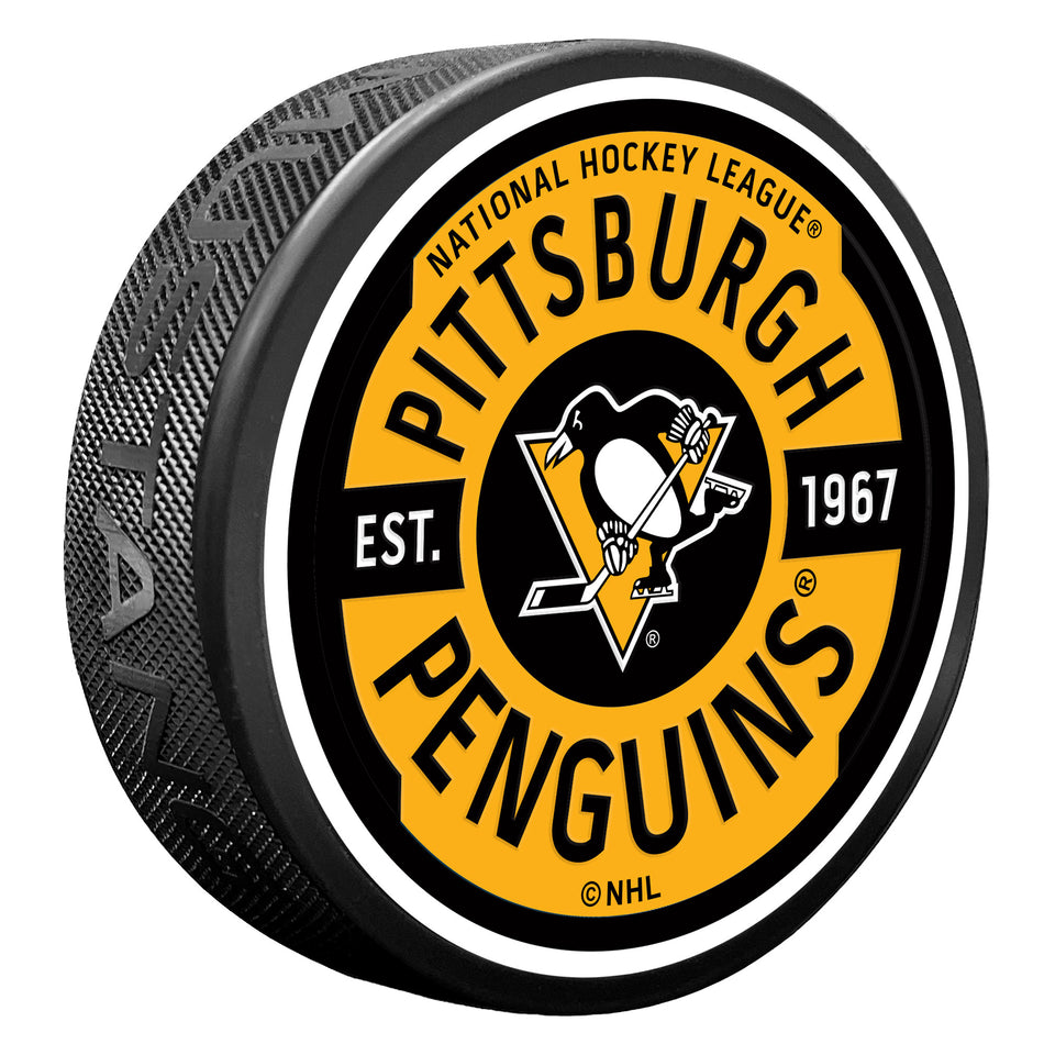 Pittsburgh Penguins Puck - Textured Gear