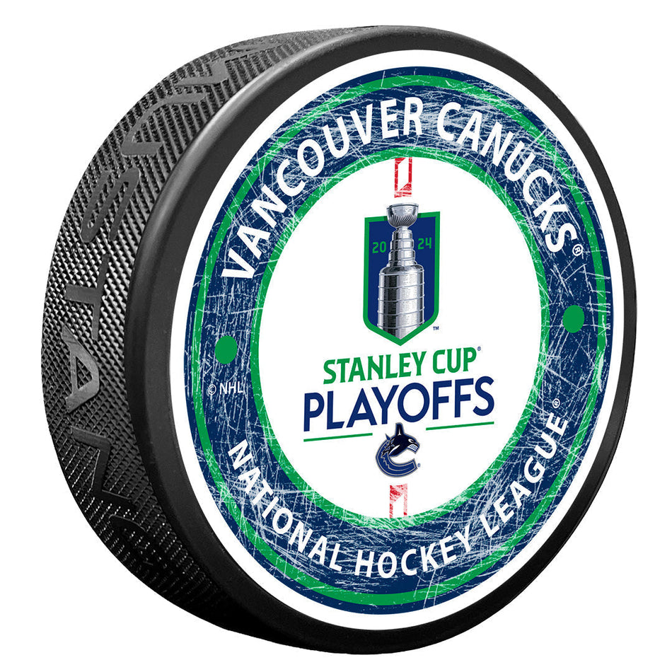 Vancouver Canucks Puck | 2024 Stanley Cup Playoffs Center Ice